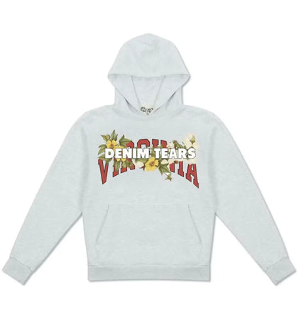 Denim Tears x Virginia Sweatshirt Heather Grey - authentic Denim Tears apparel