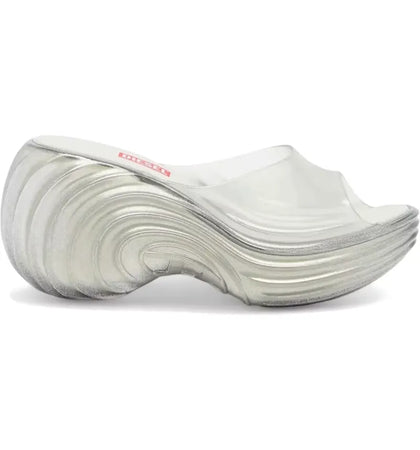 Diesel Quantum Platform Mule Melissa Sliver (Women's) - authentic Diesel sneakers