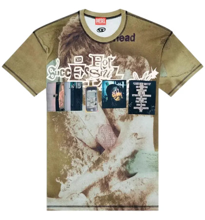 Diesel T-Boxt-V5 T-shirt Green - authentic Diesel apparel