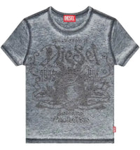 Diesel T-Uncuties-Long-AA3 T-Shirt Blue/Grey