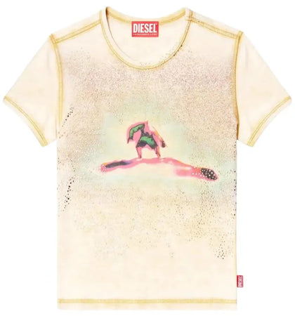 Diesel Women's T-Uncuties-Long-S10 Tank Top Multicolor - authentic Diesel product