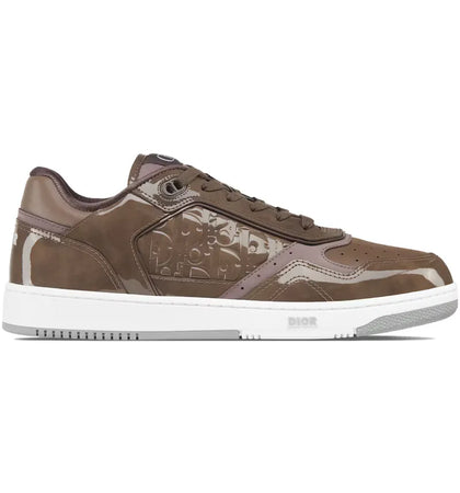 Dior B27 Low Plum Patent Dior Oblique Gravity Embossed - authentic Dior sneakers