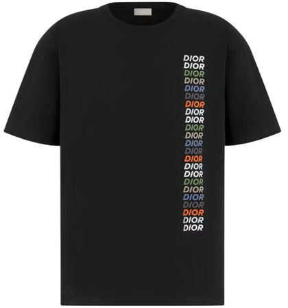 Dior Printed Logo T-shirt Black - authentic Dior apparel
