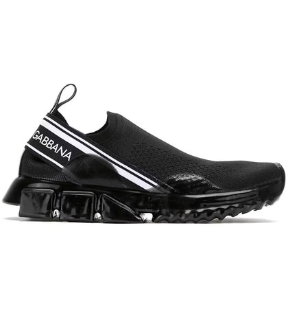 Dolce & Gabbana Sorrento Slip On Black White (Women's) - authentic Dolce & Gabbana sneakers