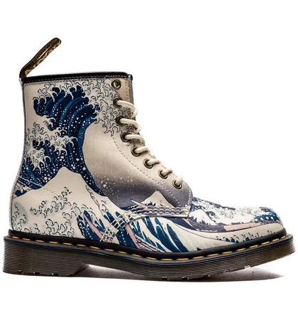 Dr. Martens 1460 Lace Up Boot The Met Katsushika Hokusai The Great Wave - authentic Dr. Martens sneakers