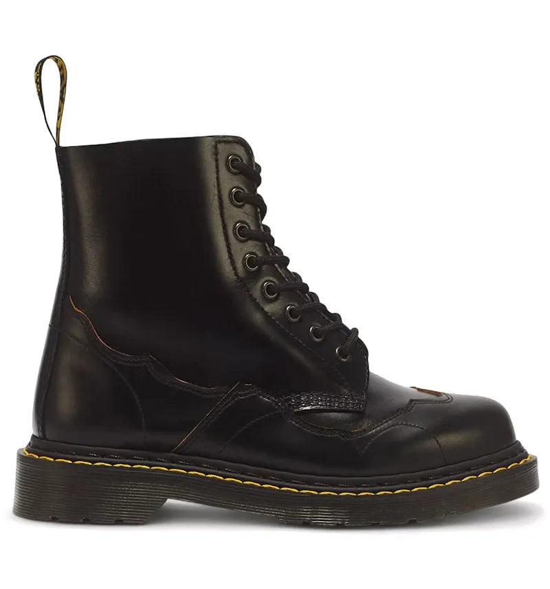 Dr. Martens 1460 Pascal RI Analine and Vintage Smooth Leather Boots Black - vue 360