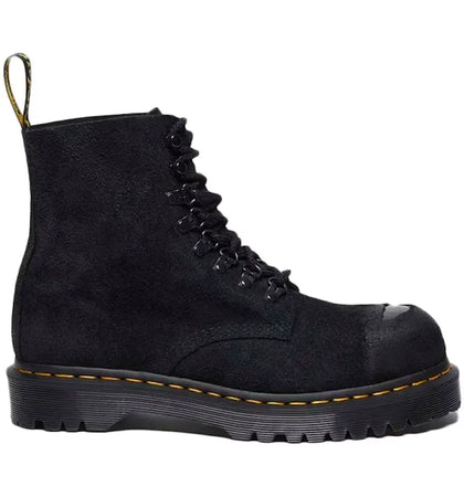 Dr. Martens 1460 Pascal Steel Toe Boot Black Suede - authentic Dr. Martens sneakers