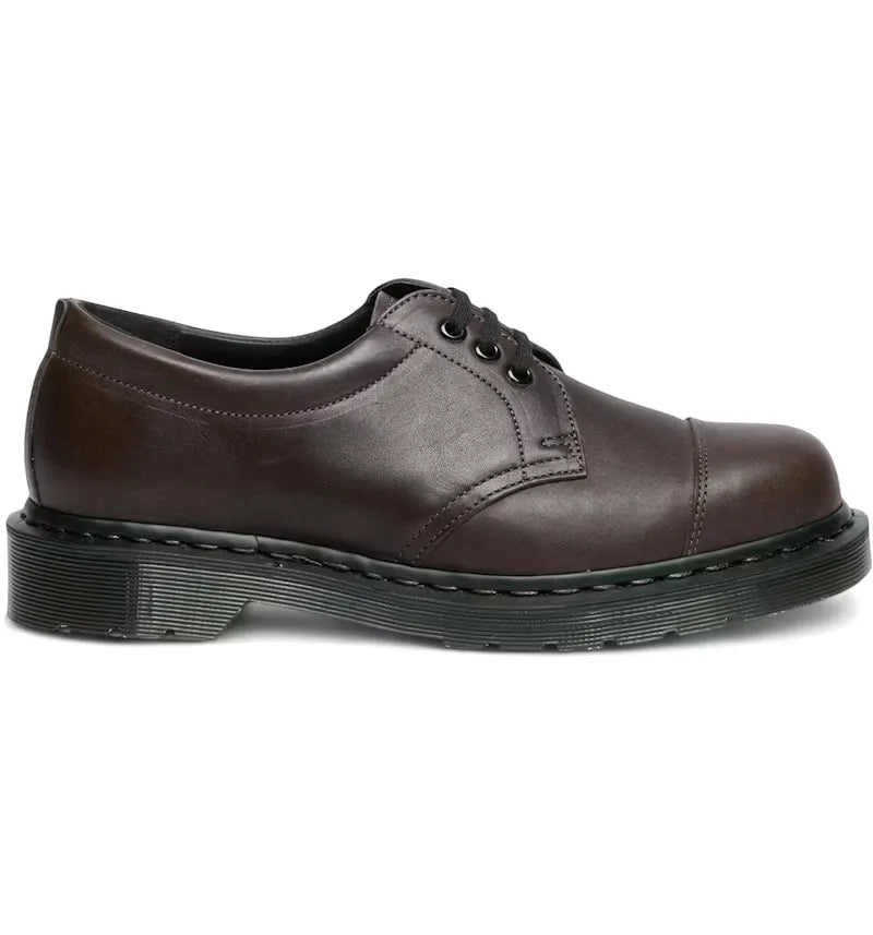 Dr. Martens 1461 MHL 3-Eye Leather Shoes Brown Grained Oiled - vue 360