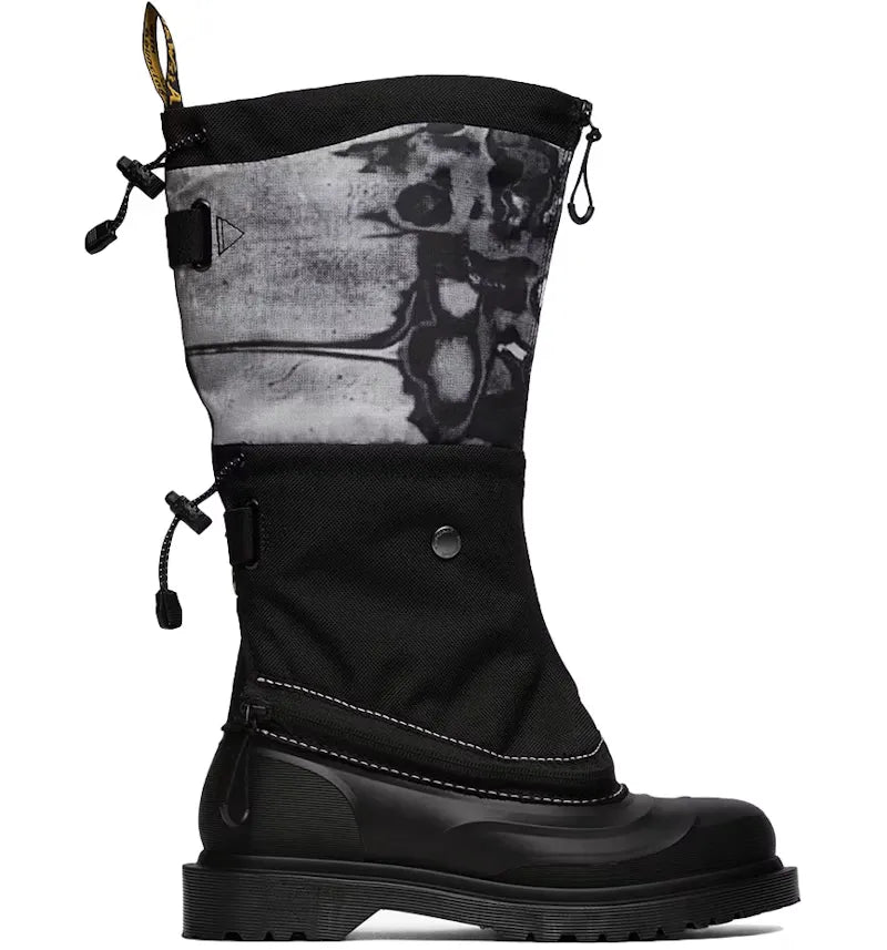 Dr. Martens 14XX Removable Gaiters Sub Boot Black White - vue 360