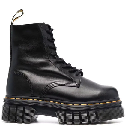 Dr. Martens Audrick Leather Platform Boot Black Nappa Lux (Women's) - authentic Dr. Martens sneakers