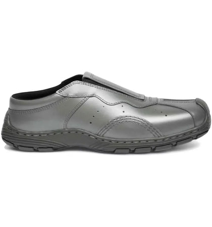 Dr. Martens Aurix Mule Satin Finish Gunmetal Satin Finish Leather - authentic Dr. Martens sneakers