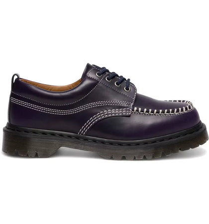 Dr. Martens Lowell Orleans Leather Moc Toe Shoe Midnight Blue - authentic Dr. Martens sneakers