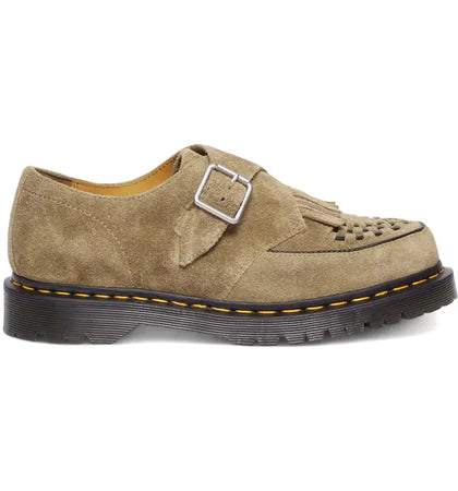 Dr. Martens Ramsey Kiltie Buckle Creepers Savannah Tan Suede - authentic Dr. Martens sneakers