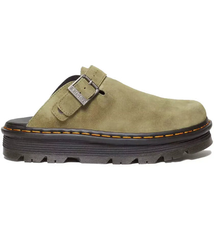 Dr. Martens Zebzag Suede Slingback Platform Mule Muted Olive - authentic Dr. Martens sneakers