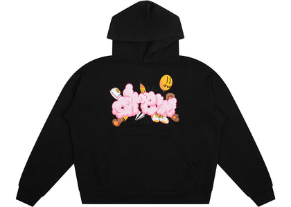 drew house doodle joy hoodie black - authentic drew house apparel