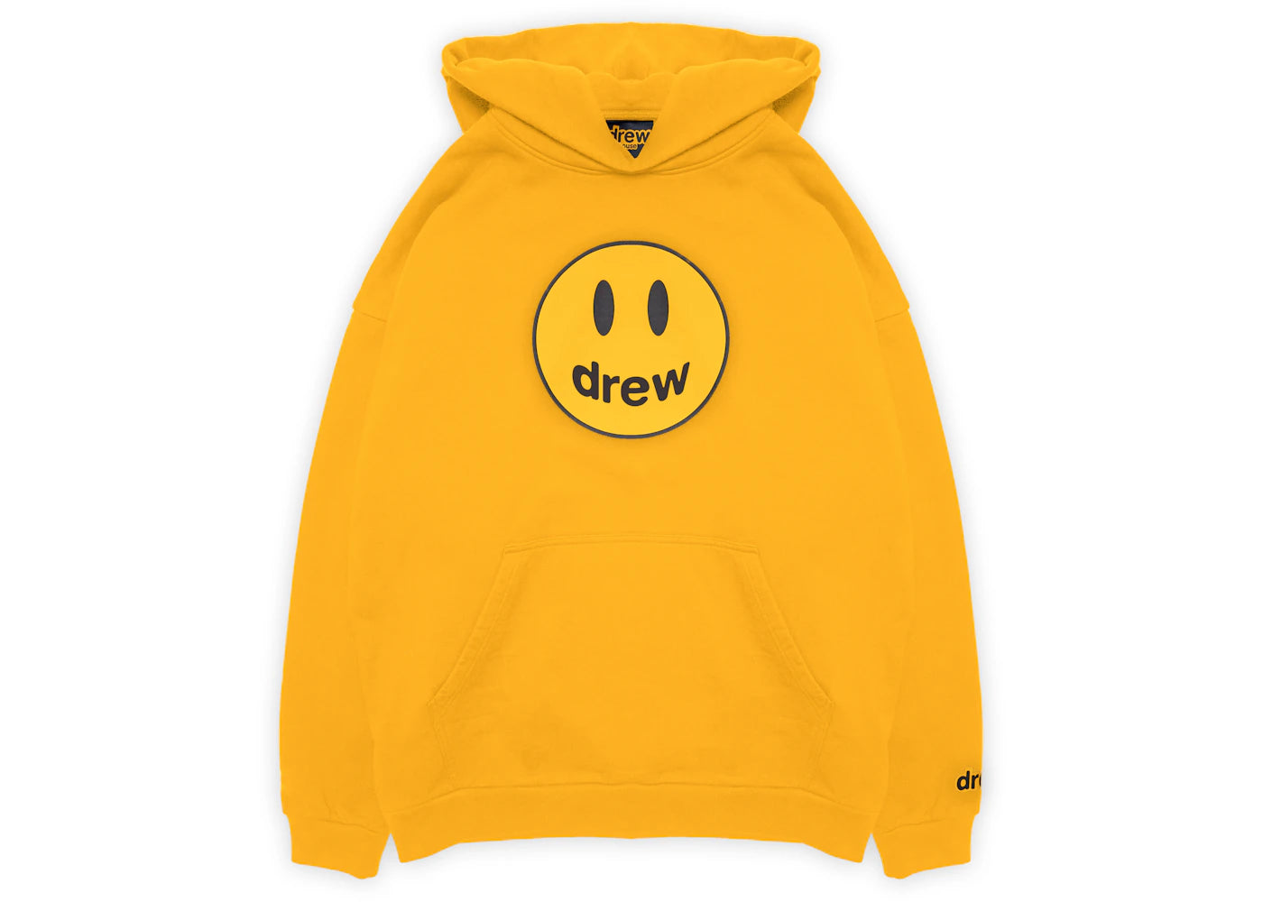 drew house mascot hoodie golden yellow - vue secondaire A
