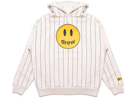 drew house mascot hoodie navy pinstripe - authentic drew house apparel