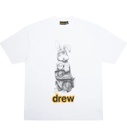 drew house real jackie ss t-shirt white - authentic drew house apparel