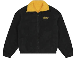 drew house reversible zip up jacket black/golden yellow - authentic drew house apparel