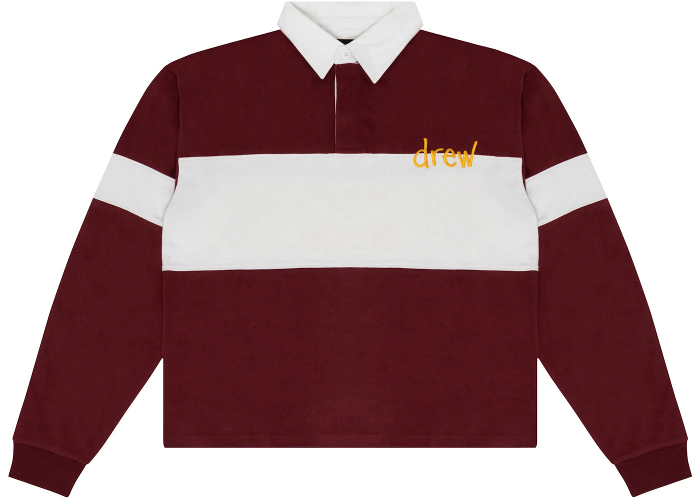 drew house sketch mascot rugby burgundy/off white - vue secondaire A