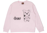 drew house theodore sketch crewneck sweatshirt pale pink