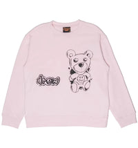 drew house theodore sketch crewneck sweatshirt pale pink