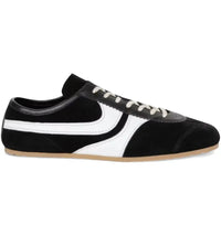 Dries Van Noten Leather Sneakers Black White