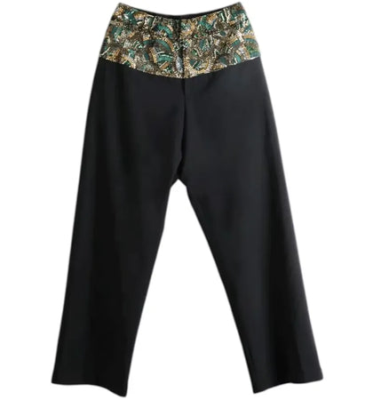 Dries Van Noten Virgin Wool Pants Black - authentic Dries Van Noten apparel