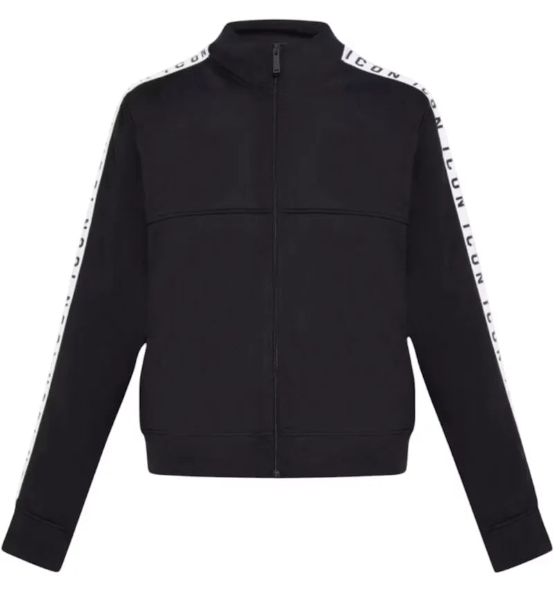 Dsquared2 Taped Sleeves Dean Sport Fit Jacket Black - vue 360