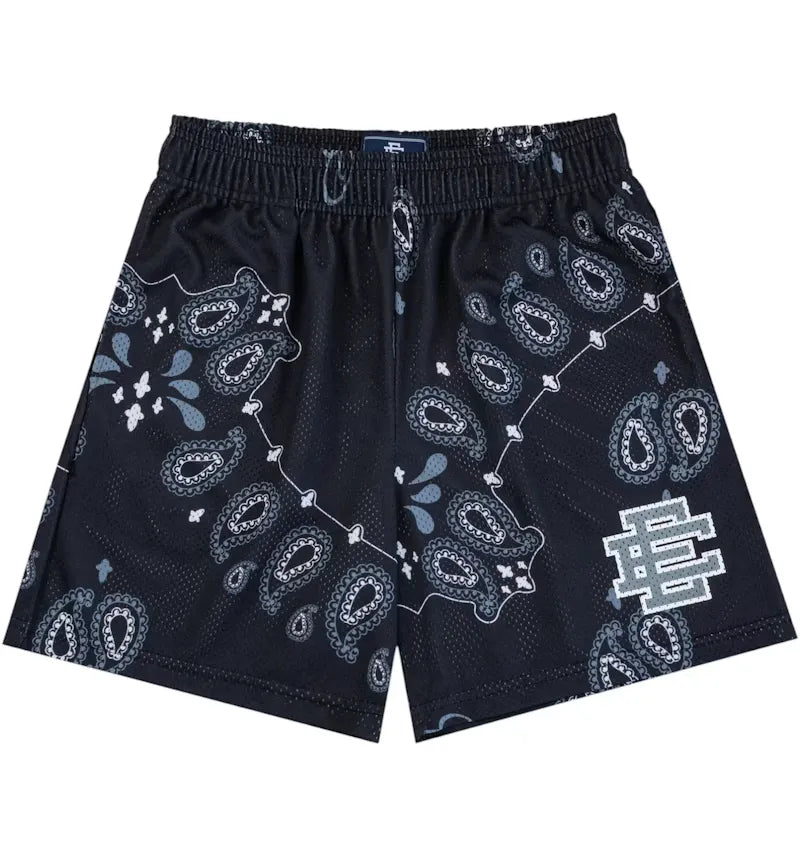 Eric Emanuel EE Basic Short Black Paisley/Silver - vue 360