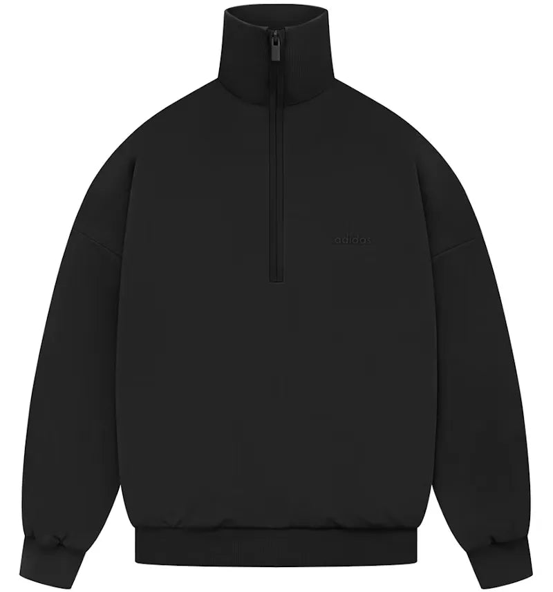 Fear of God Athletics Tricot 1/2 Zip Pullover Black - vue 360