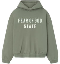 Fear of God Essentials 90's Fleece Hoodie Moss