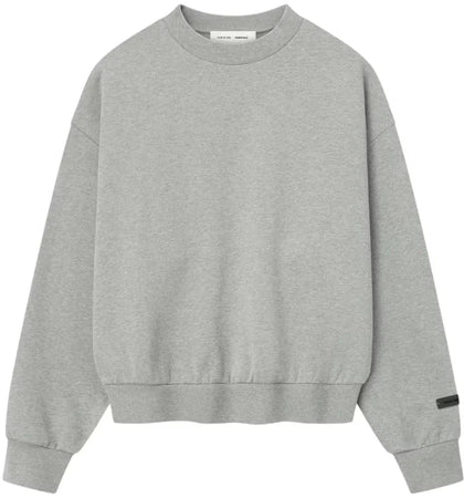 Fear of God Essentials Classic Fleece Crewneck Concrete Heather - authentic Fear of God product