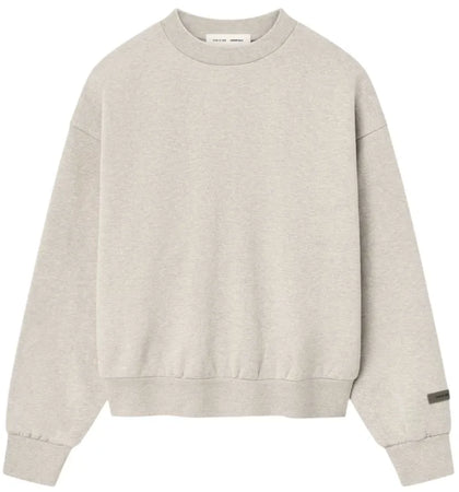 Fear of God Essentials Classic Fleece Crewneck (FW25) Heather Stone - authentic Fear of God product