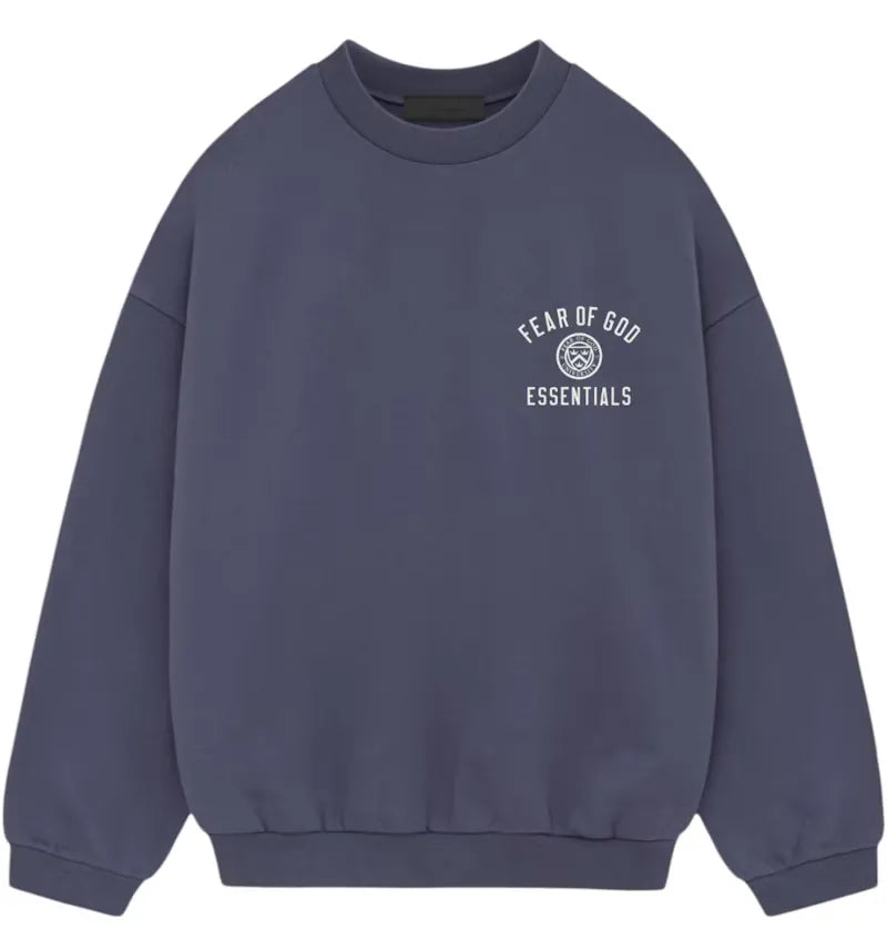 Fear of God Essentials Fleece Crewneck Marine - vue 360