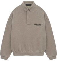 Fear of God Essentials Fleece Polo Heather Gray