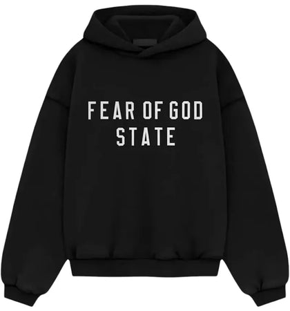 Fear of God Essentials Heavy Fleece Hoodie Black - authentic Fear of God apparel