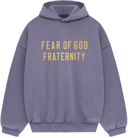 Fear of God Essentials Heavy Fleece Hoodie Lavender - authentic Fear of God apparel
