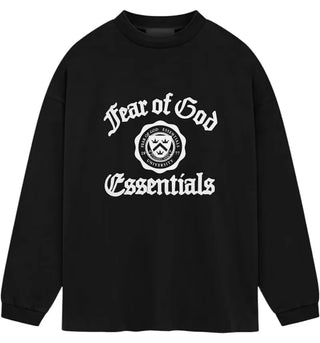Fear of God Essentials Heavy Longsleeve Tee (FW24) Black - authentic Fear of God product
