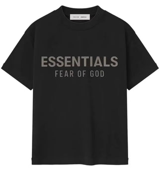 Fear of God Essentials Kids Classic Tee Jet Black - authentic Fear of God product