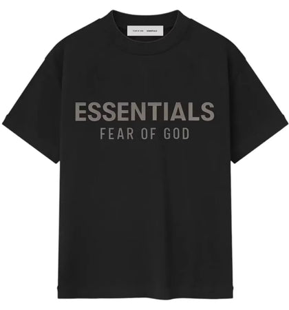 Fear of God Essentials Kids Classic Tee Jet Black - authentic Fear of God product