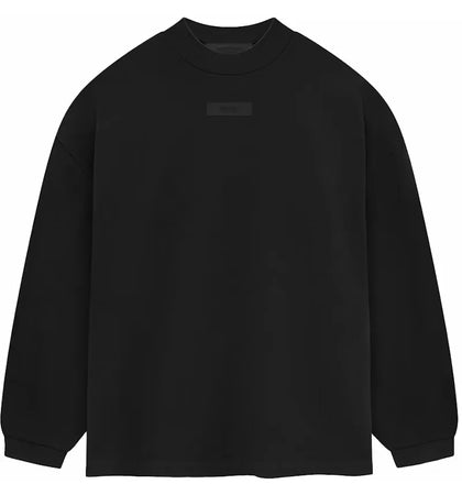 Fear of God Essentials Longsleeve Shirt Jet Black - authentic Fear of God apparel