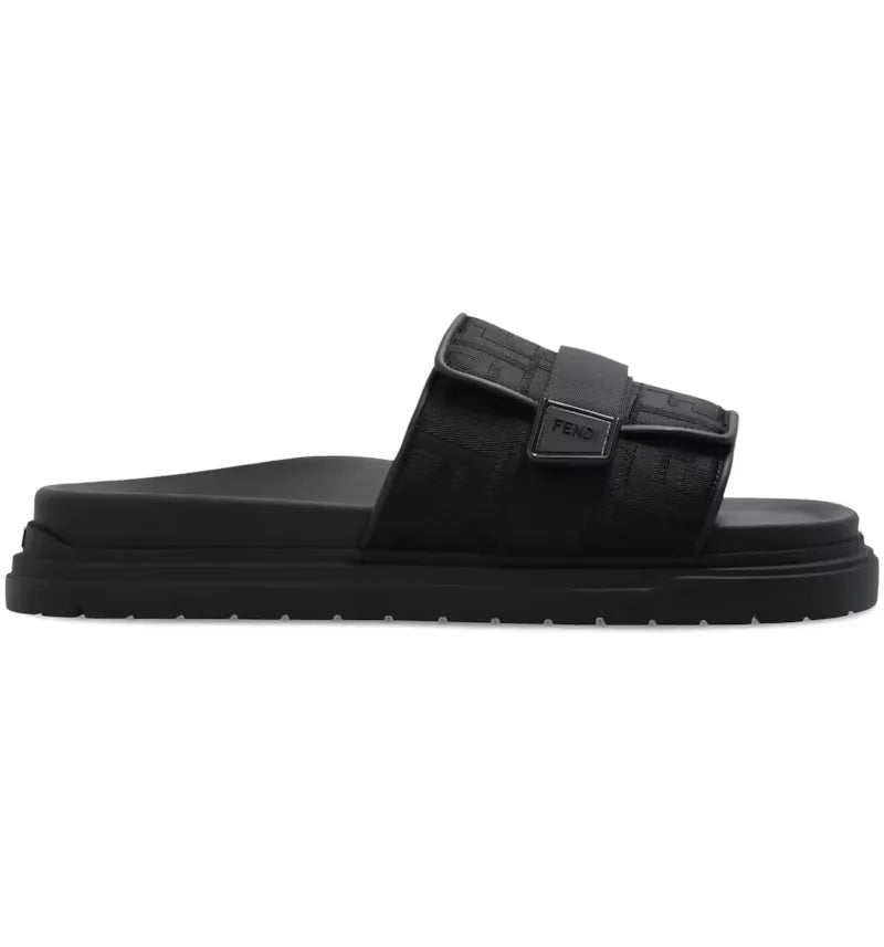 Fendi Chunky Slide Black - vue 360