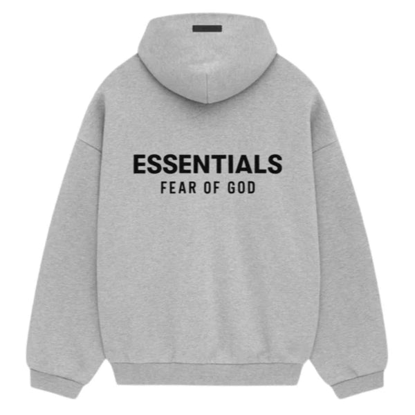 Fear of God Essentials Fleece Hoodie Light Heather Gray sneakers - view 2