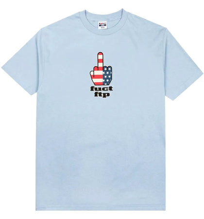 FTP x FUCT FTW Finger Tee Powder Blue - authentic FTP product