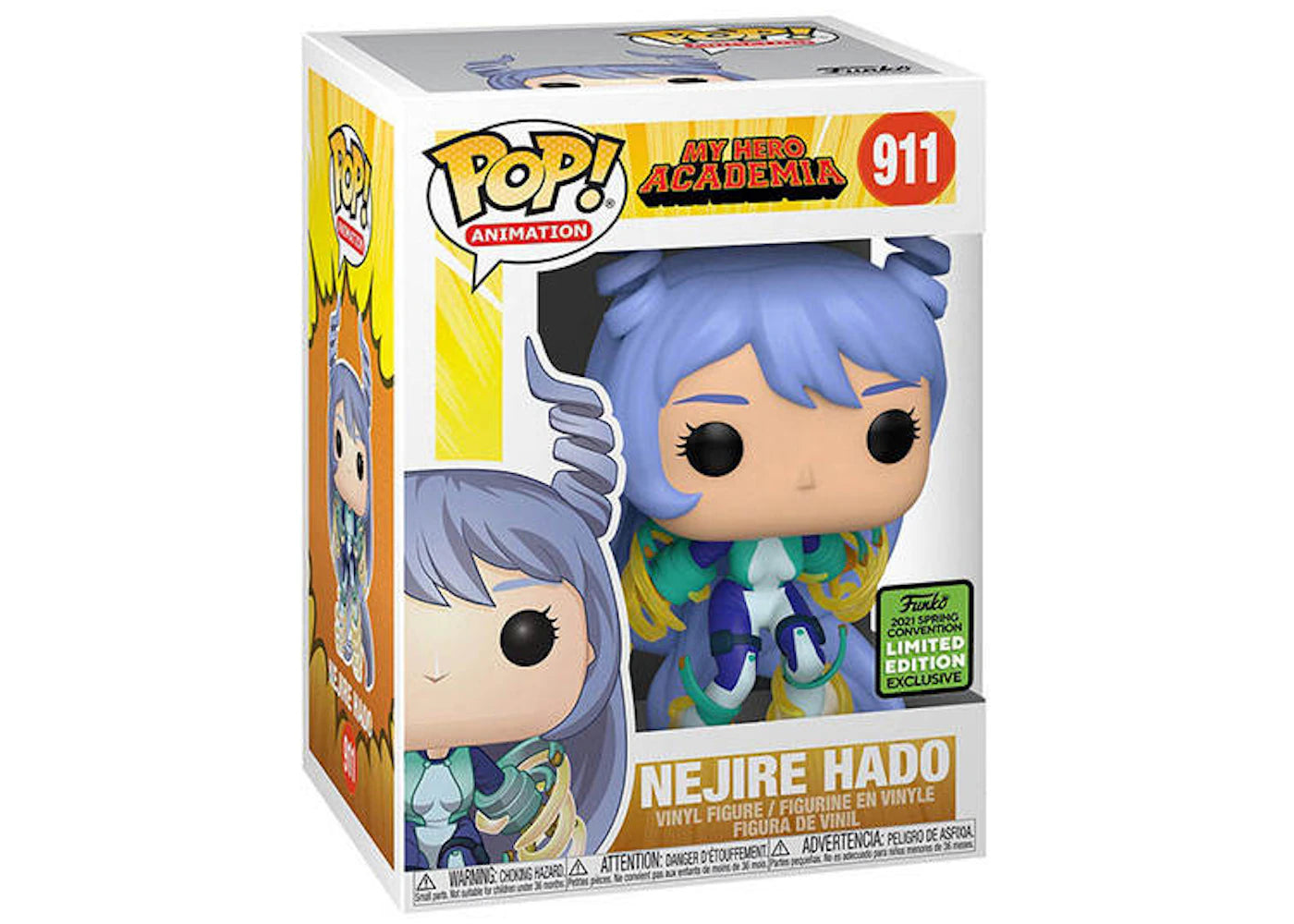 Funko Pop! Animation My Hero Academia Nejire Hado 2021 Spring Convention Exclusive Figure #911 - vue secondaire A