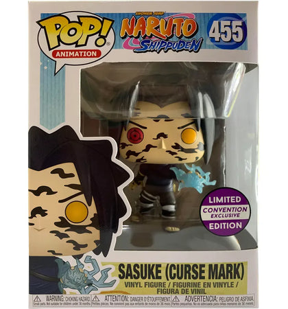 Funko Pop! Animation Nartuo Shippuden Sasuke (Curse Mark) Convention Exclusive Figure #455 - authentic Funko product