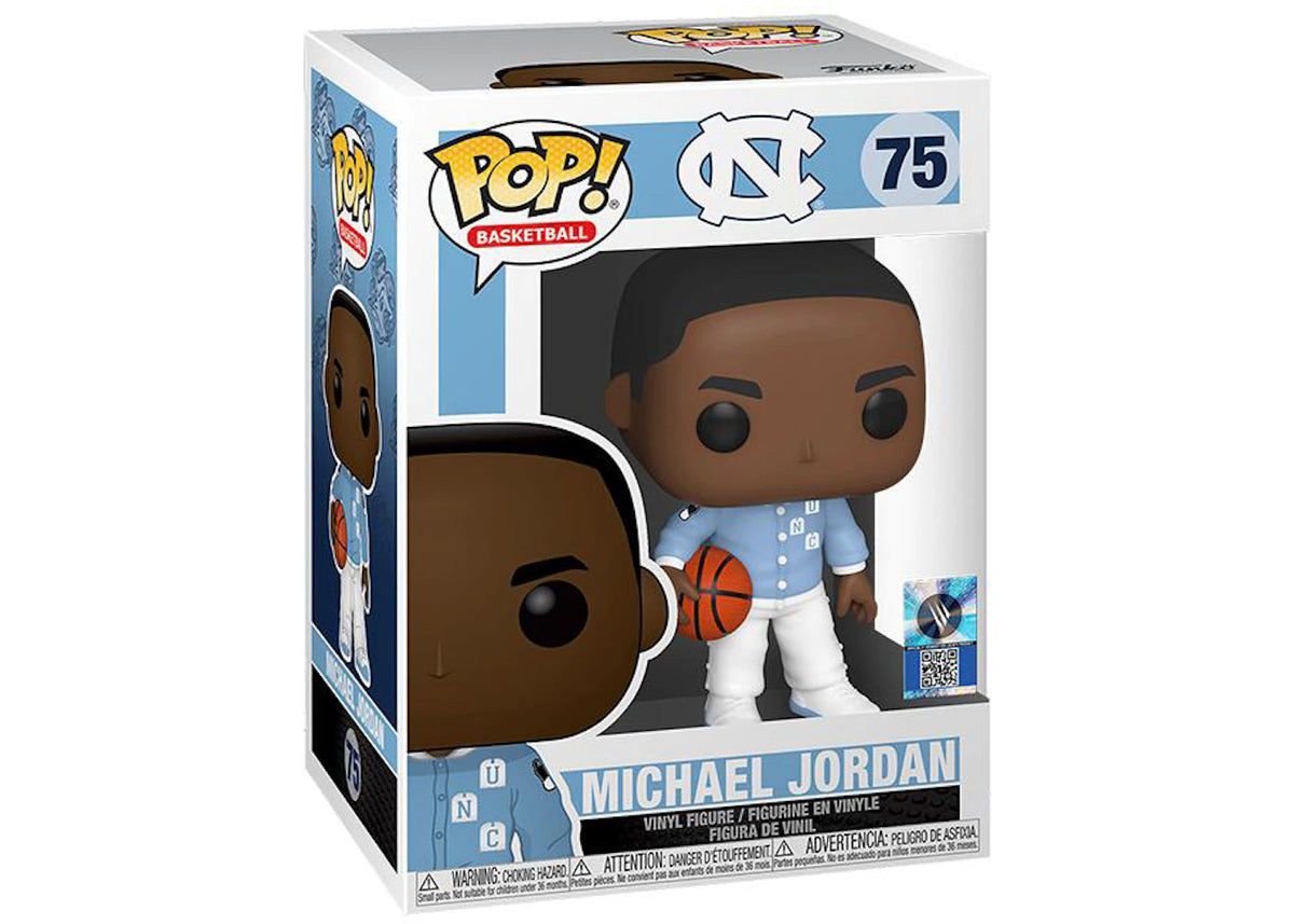 Funko Pop! Basketball Michael Jordan UNC Warm Up Figure #75 - vue 360