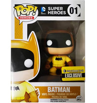 Funko Pop! Heroes DC Super Heroes Batman (Yellow) Entertainment Earth Exclusive Figure #01