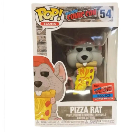 Funko Pop! Icons Pizza Rat Red Hat LE 3000 NYCC Exclusive Figure #54 - authentic Funko product